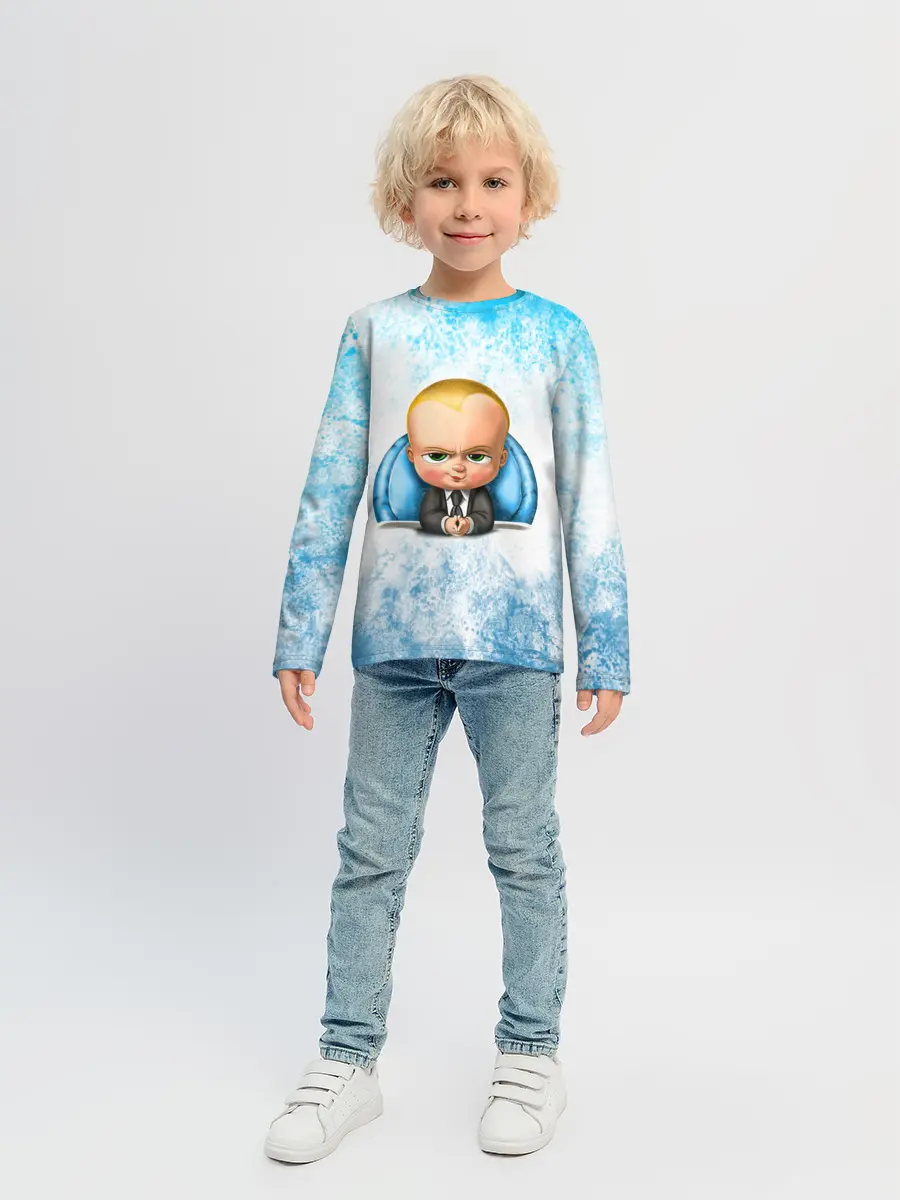 Детский лонгслив / Босс Молокосос