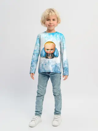 Детский лонгслив / Босс Молокосос