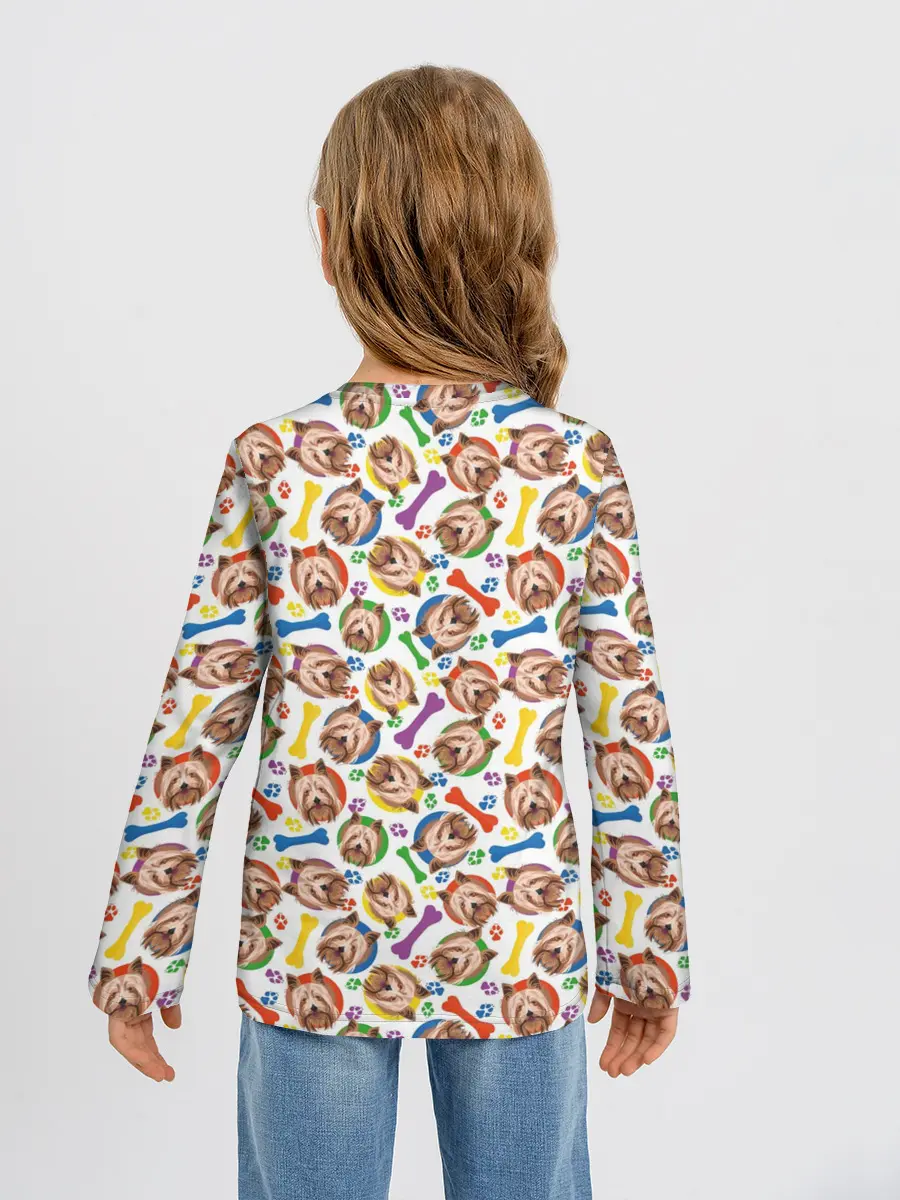 Детский лонгслив / Йоркширский Терьер