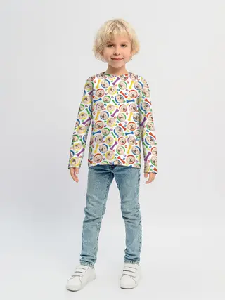 Детский лонгслив / Пудель