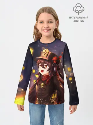 Детский лонгслив / Ху Тао. Genshin Impact