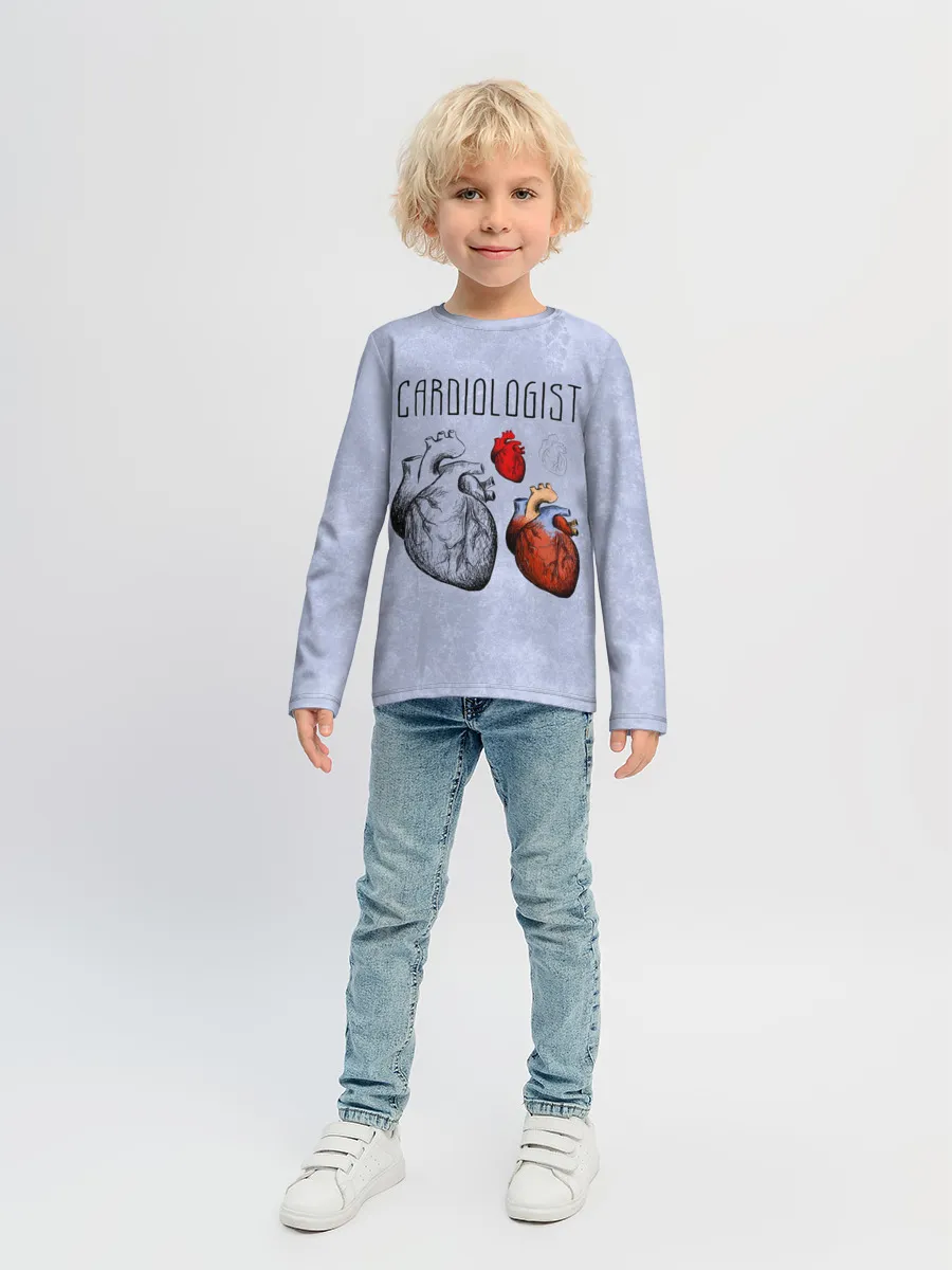 Детский лонгслив / кардиолог