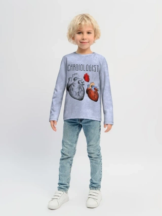Детский лонгслив / кардиолог