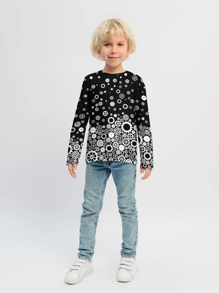 Детский лонгслив / Шестеренки