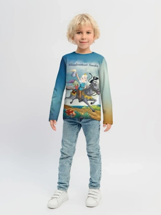 Детский лонгслив / Misadventure Awaits