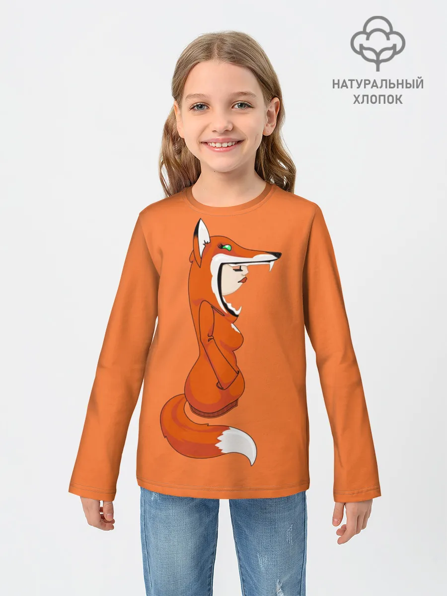 Детский лонгслив / Барышня Лиса