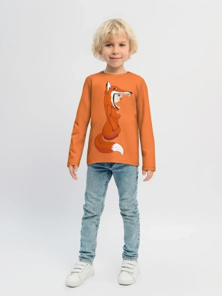 Детский лонгслив / Барышня Лиса