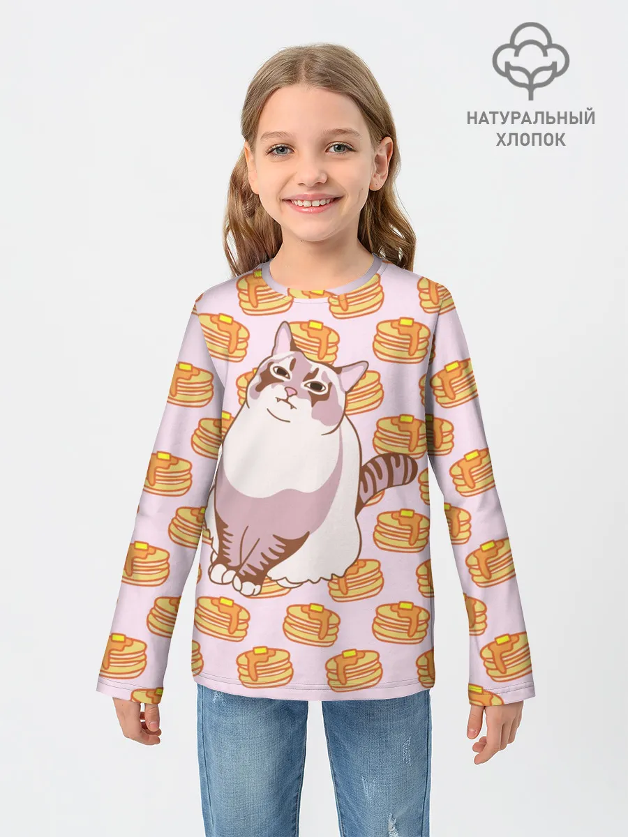 Детский лонгслив / Блины