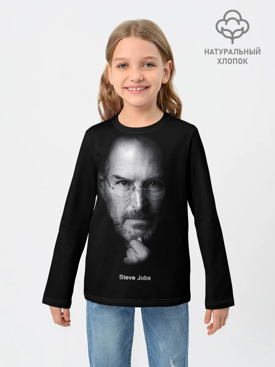 Детский лонгслив / Steve Jobs