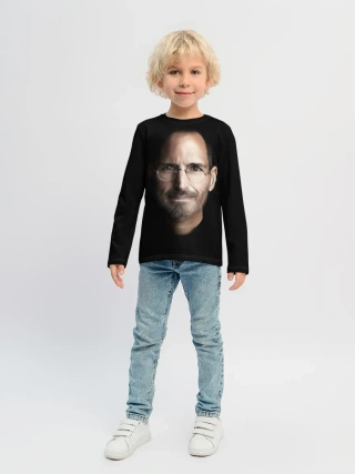 Детский лонгслив / Стив Джобс