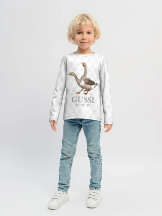 Детский лонгслив / Гуси