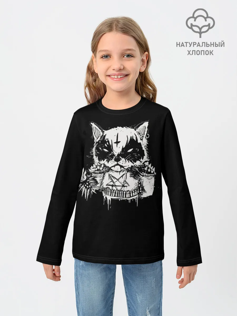 Детский лонгслив / Dark Cat