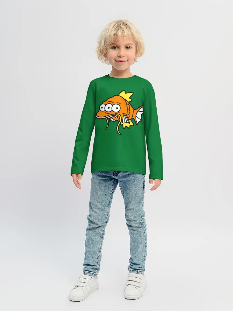 Детский лонгслив / Радиоактивная Рыбка
