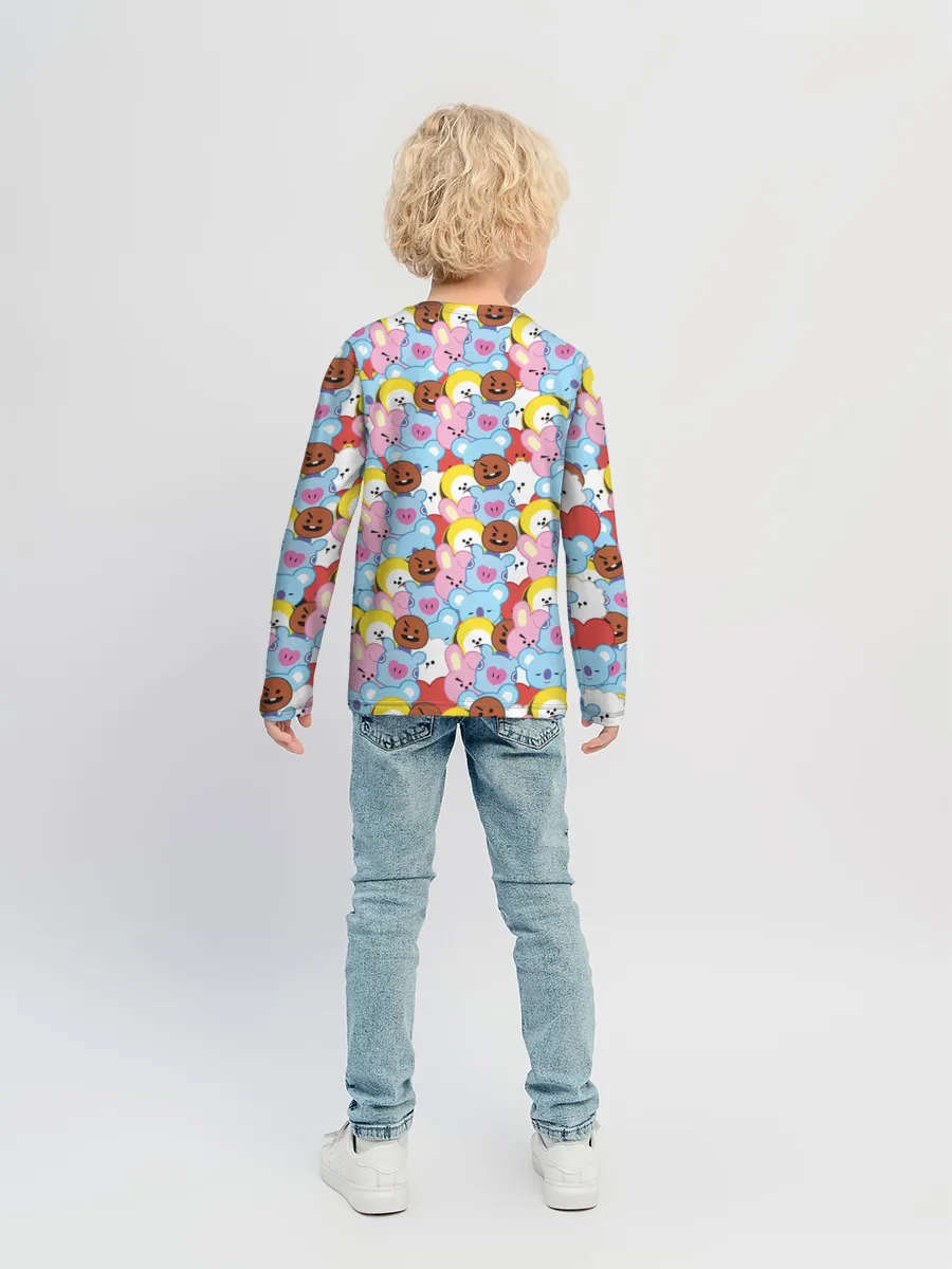 Детский лонгслив / BTS BT21 STICKERS