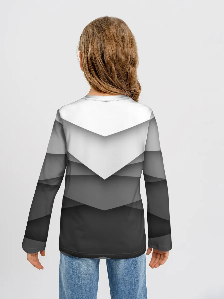 Детский лонгслив / Бумажные полосы