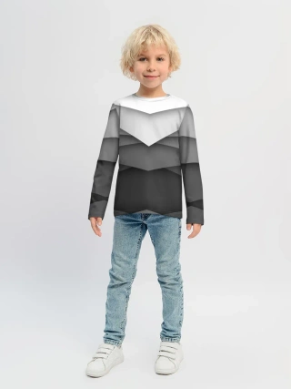 Детский лонгслив / Бумажные полосы