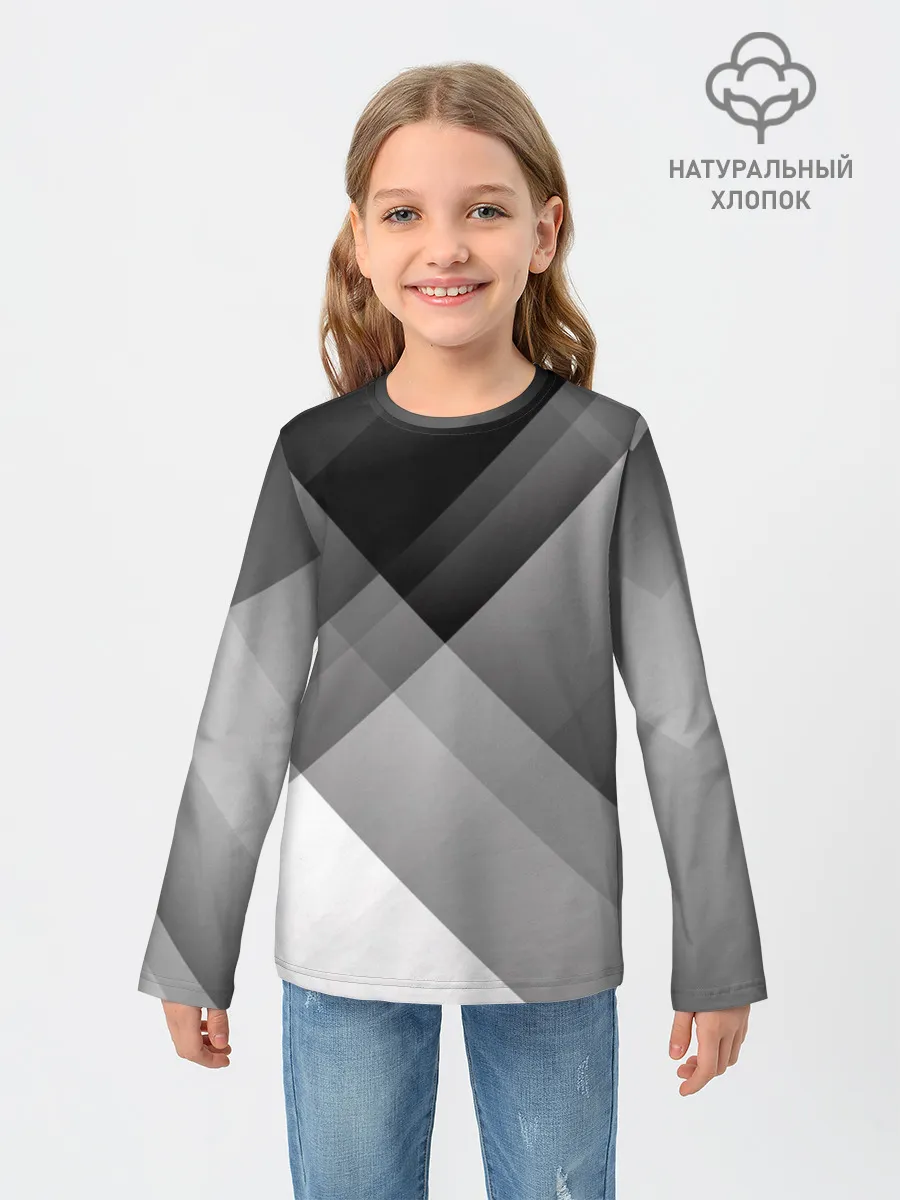 Детский лонгслив / Геометрия