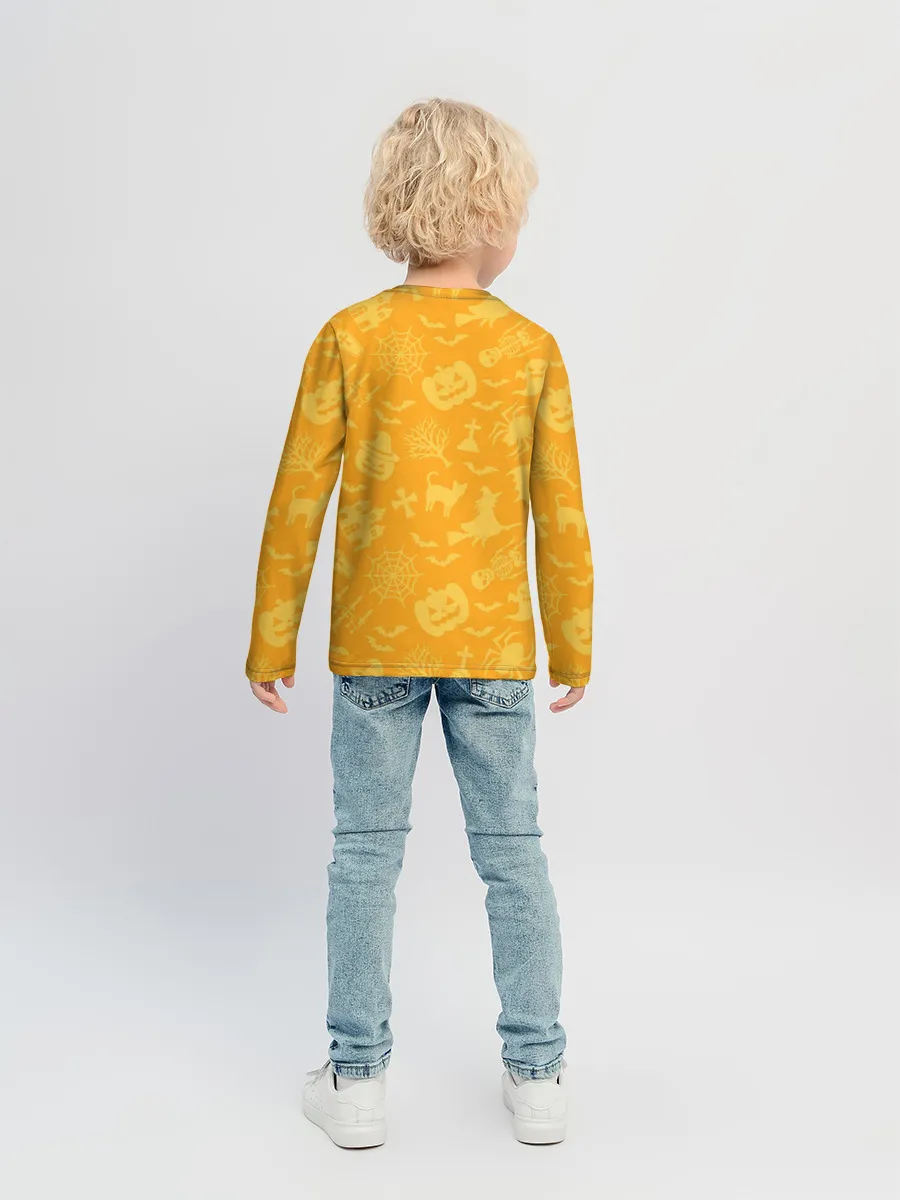 Детский лонгслив / Совушка и хэллоуин