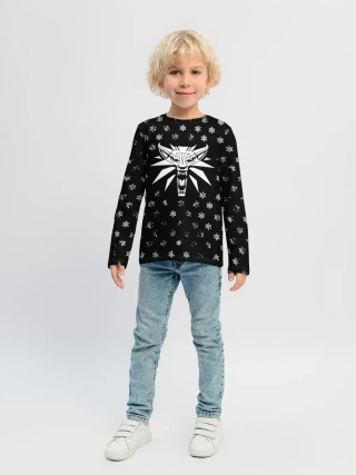 Детский лонгслив / ВЕДЬМАК НОВОГОДНИЙ