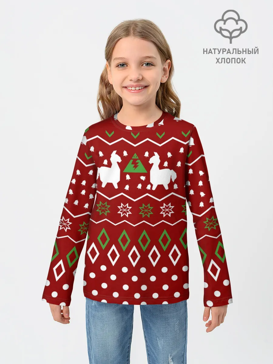 Детский лонгслив / FORTNITE НОВОГОДНИЙ