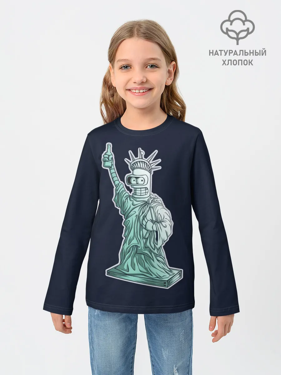 Детский лонгслив / Статуя Сомнительной Свободы