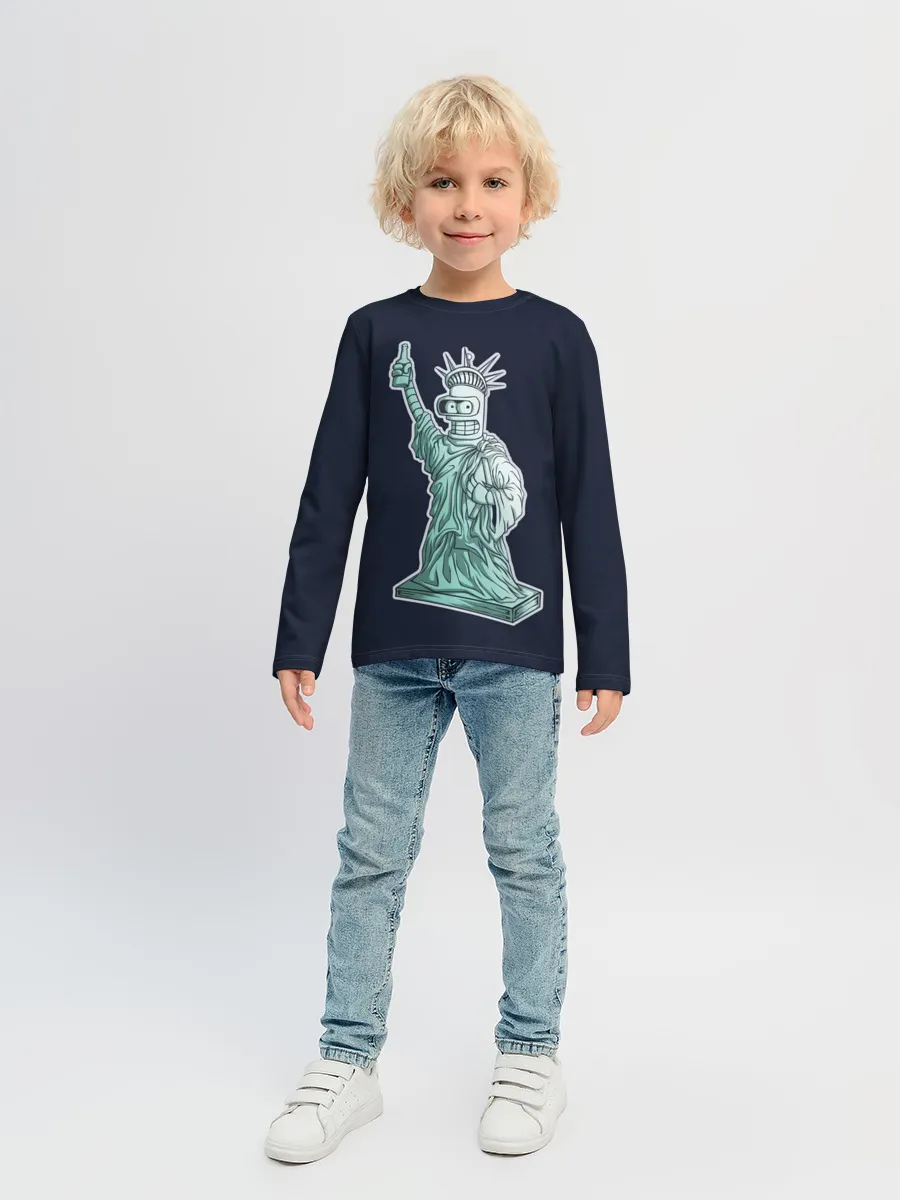 Детский лонгслив / Статуя Сомнительной Свободы