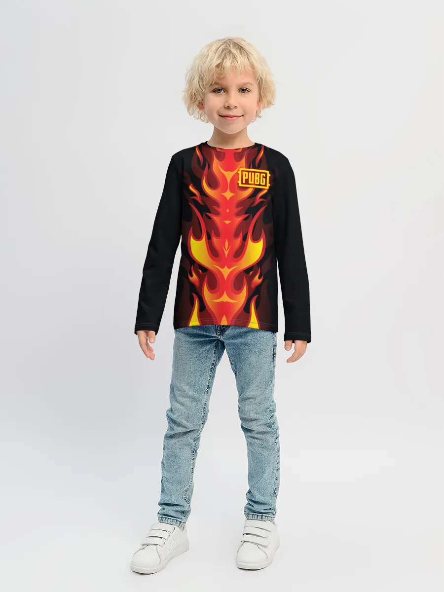 Детский лонгслив / PUBG Fire
