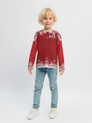 Детский лонгслив / BTS праздничный