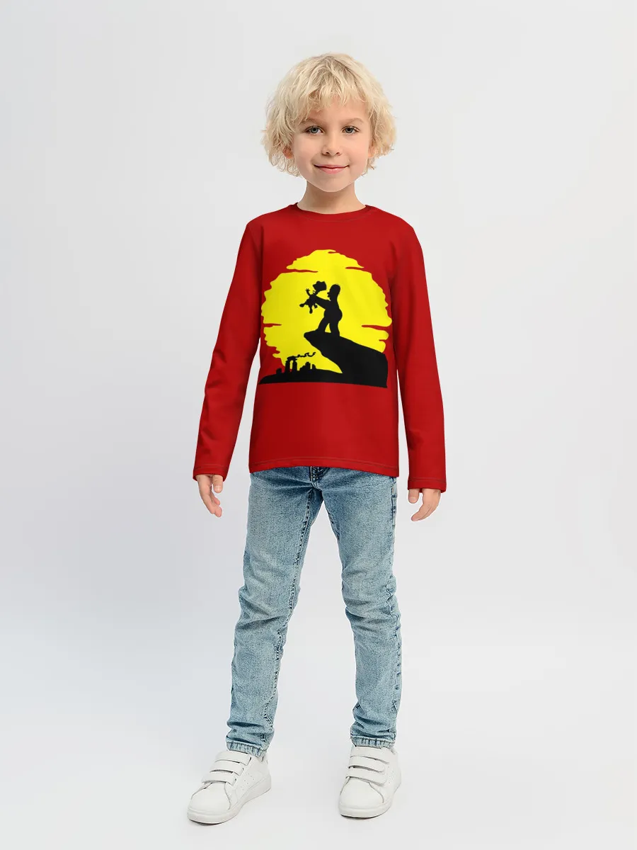 Детский лонгслив / Гомер и Барт