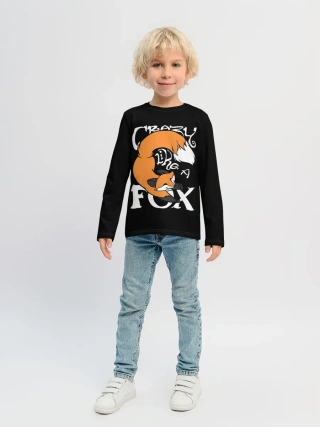 Детский лонгслив / Crazy Like a Fox