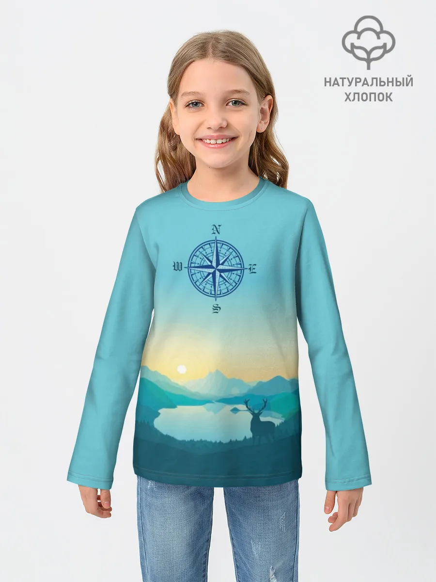 Детский лонгслив / туризм