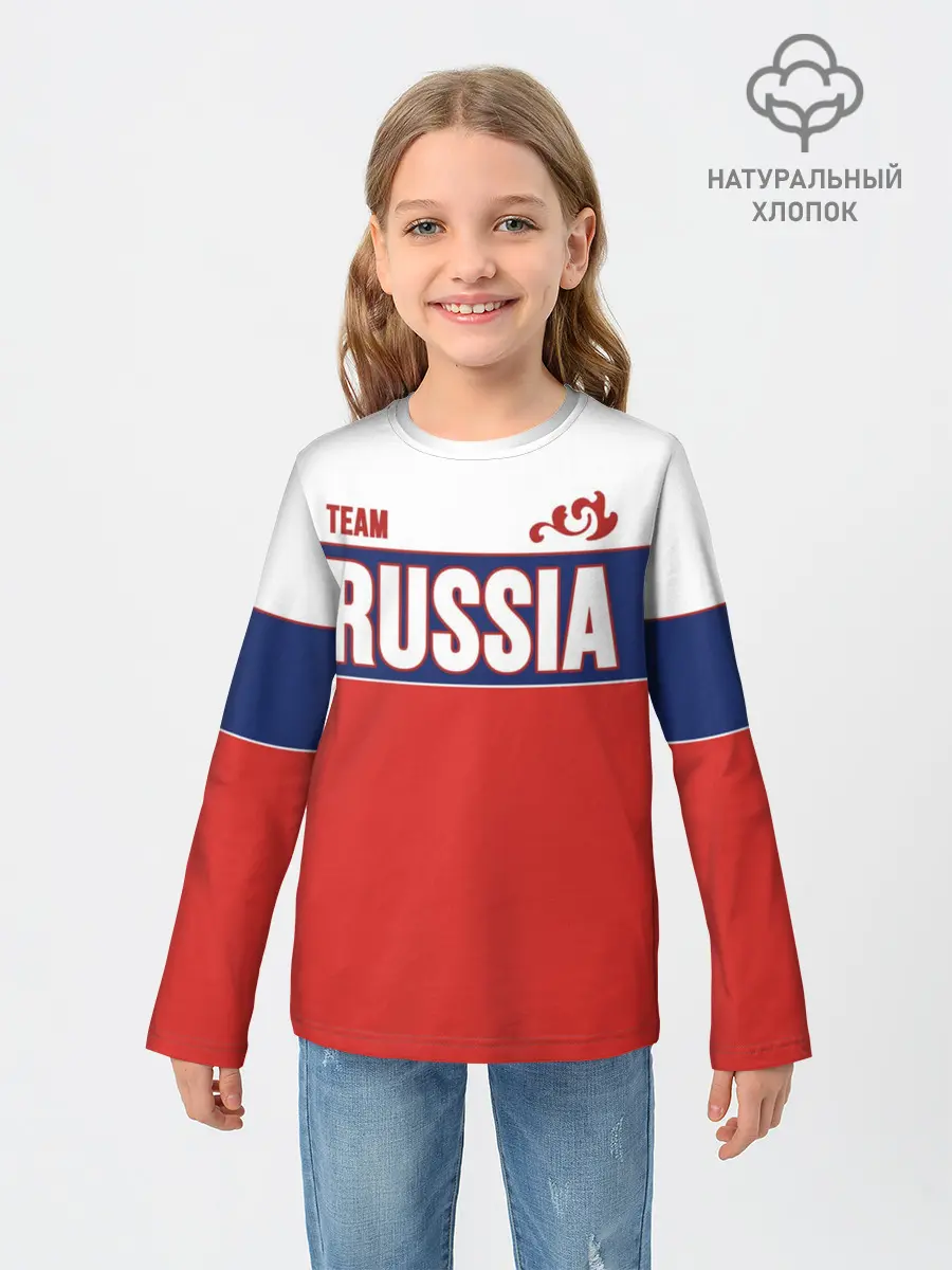 Детский лонгслив / Team Russia