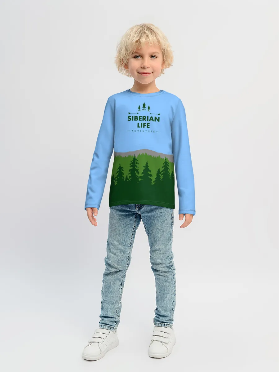 Детский лонгслив / Сибирь