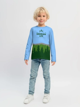 Детский лонгслив / Сибирь