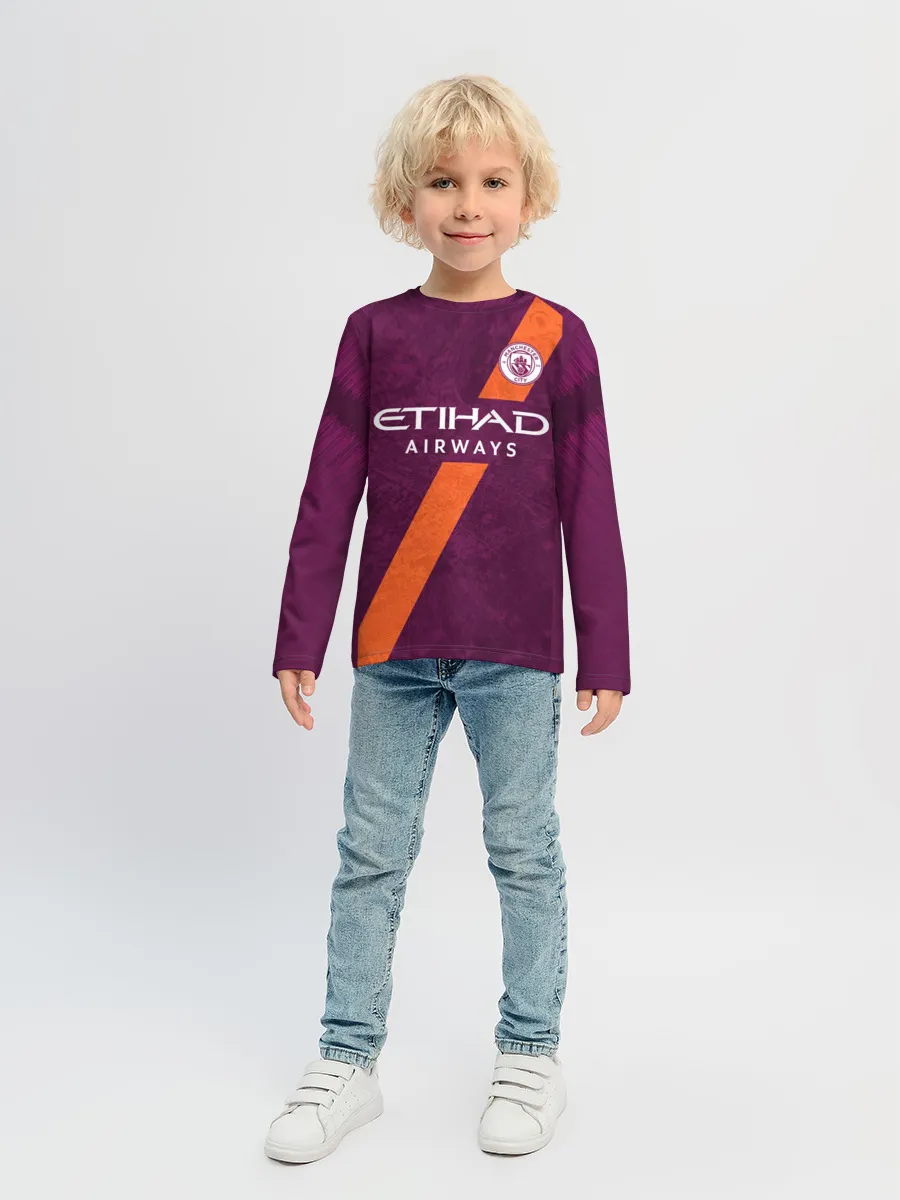 Детский лонгслив / De Bruyne alternative 18-19