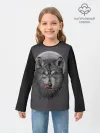 Детский лонгслив / Волк Облизывается