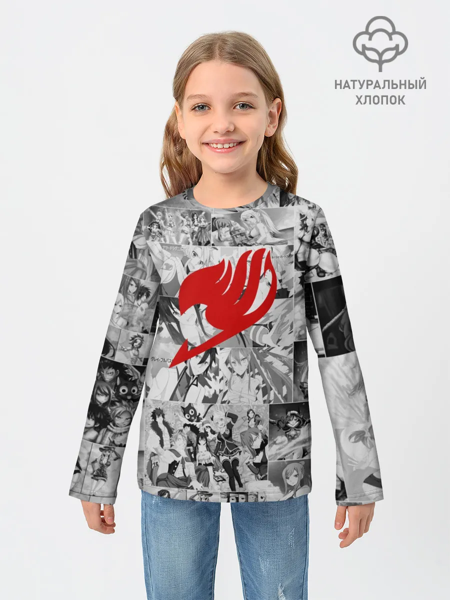Детский лонгслив / Все герои Фейри Тейл