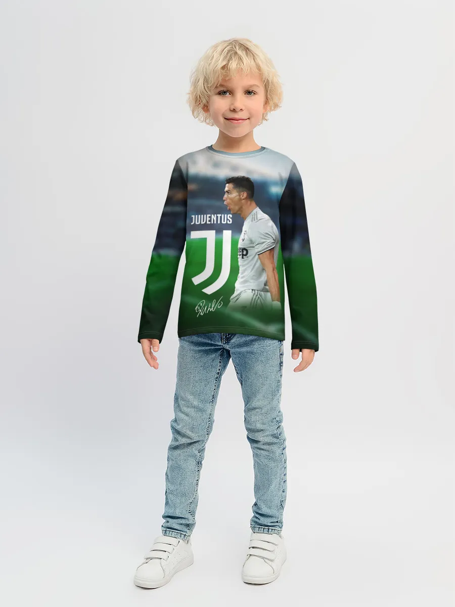 Детский лонгслив / Роналдо Ювентус