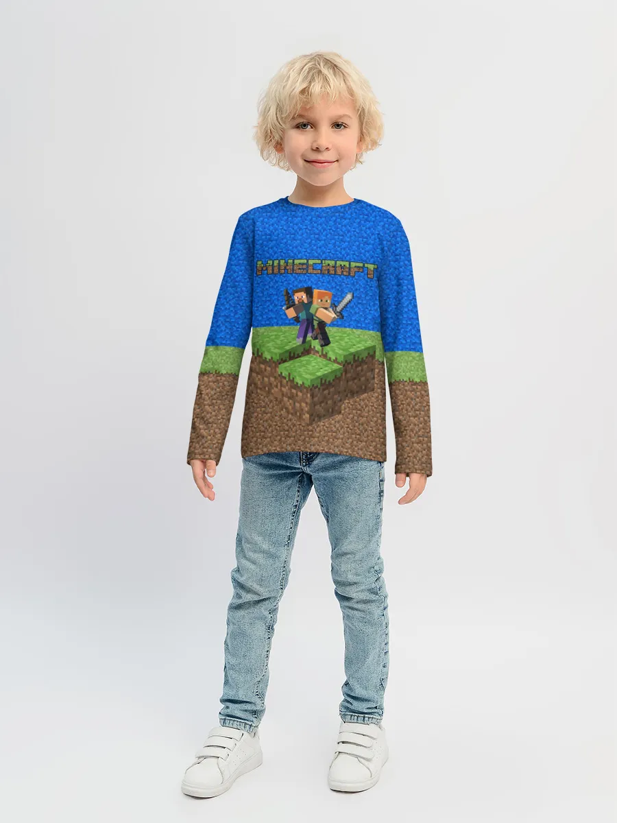 Детский лонгслив / MINECRAFT