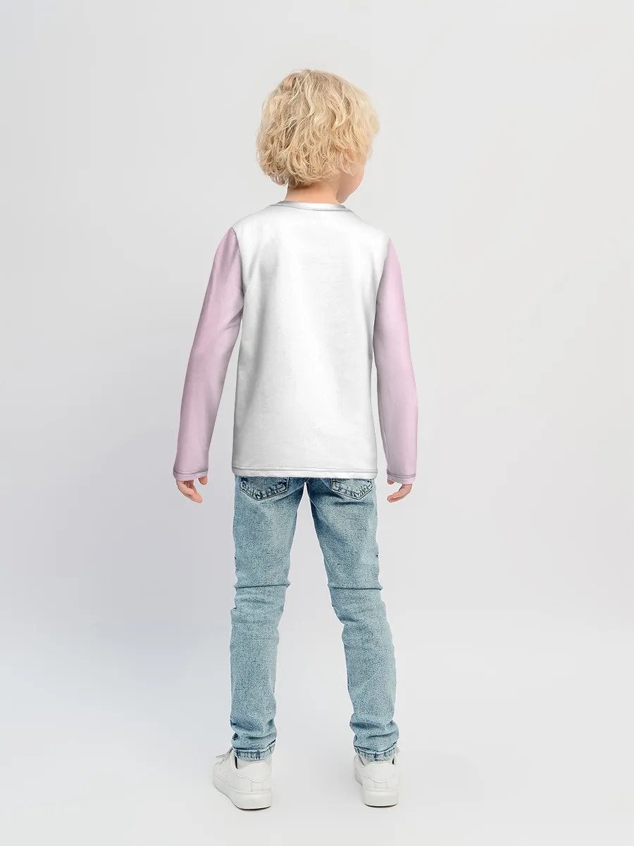 Детский лонгслив / Морская свинка акварелью