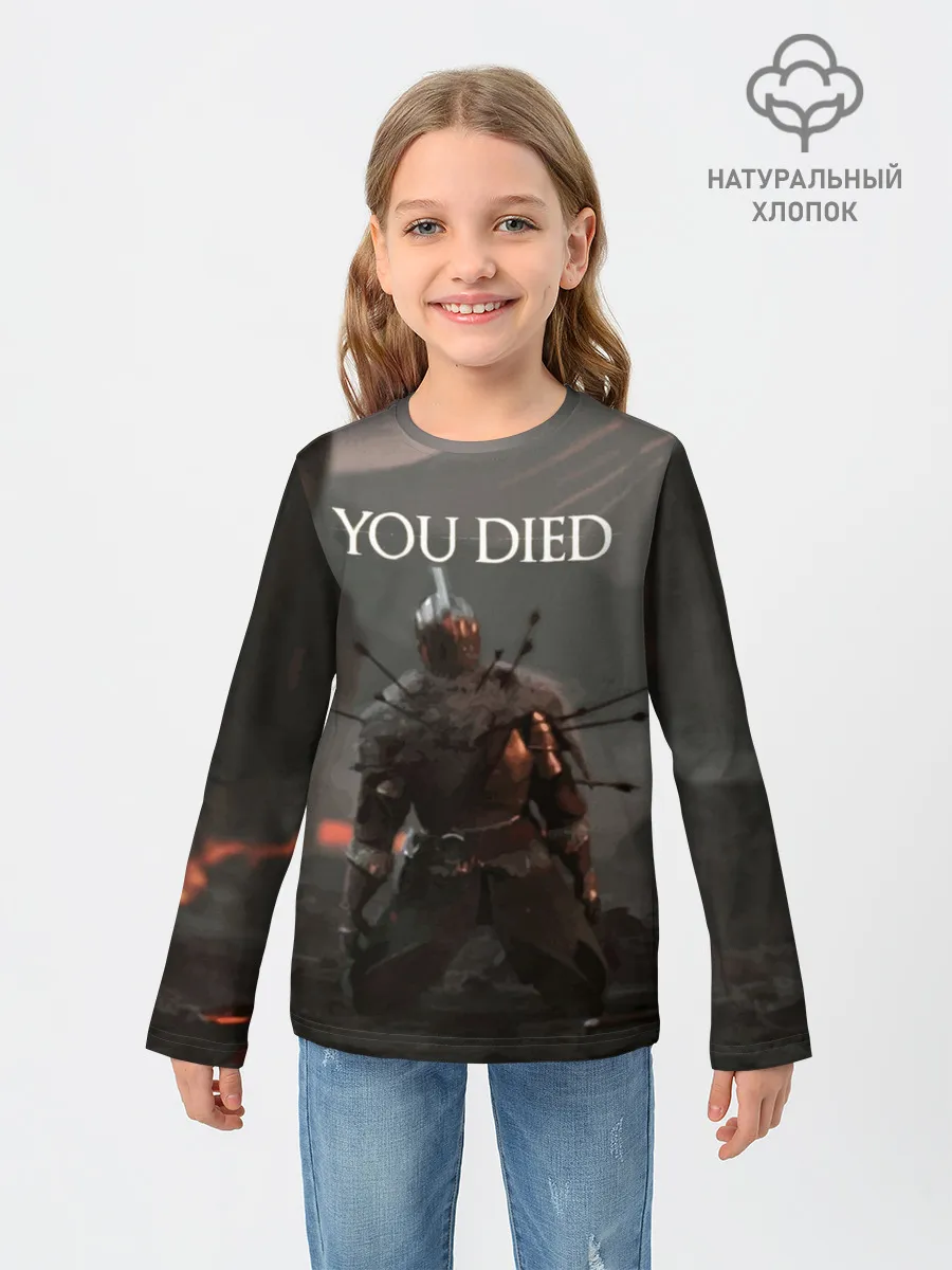 Детский лонгслив / YOU DIED