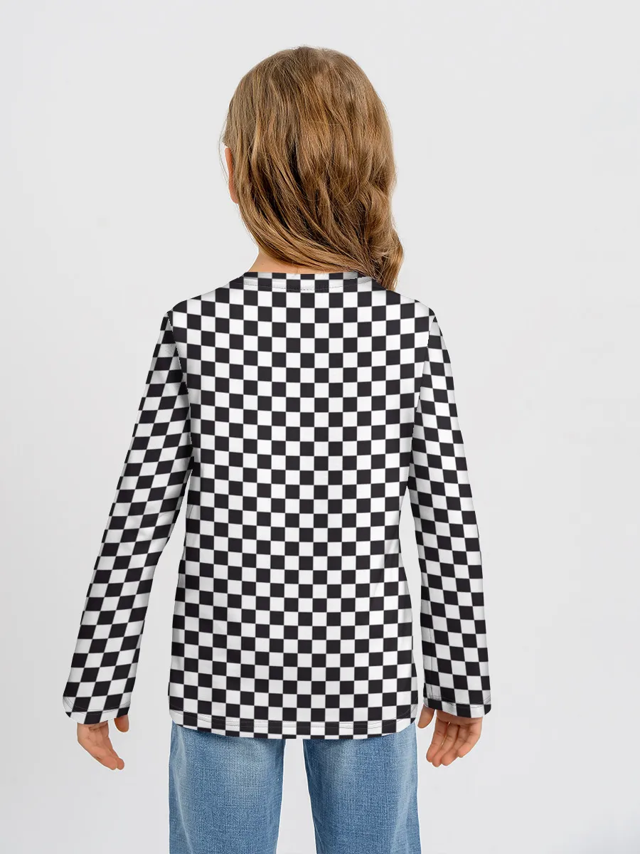 Детский лонгслив / Checkerboard