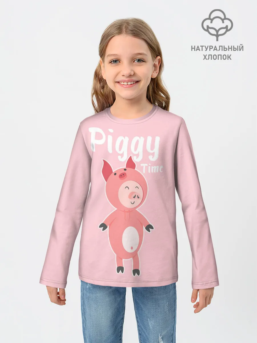 Детский лонгслив / Piggy Time