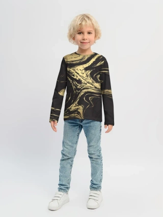 Детский лонгслив / Золотые реки