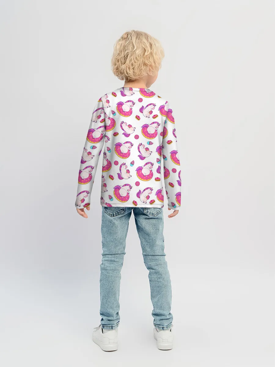 Детский лонгслив / Единорожки и вкусняшки