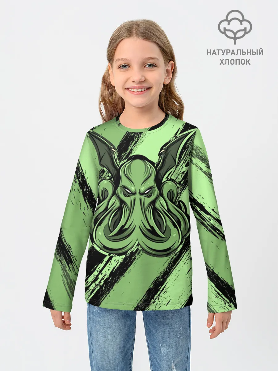 Детский лонгслив / Ктулху