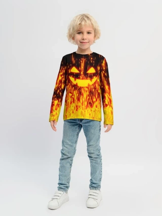 Детский лонгслив / FIRE PUMPKIN