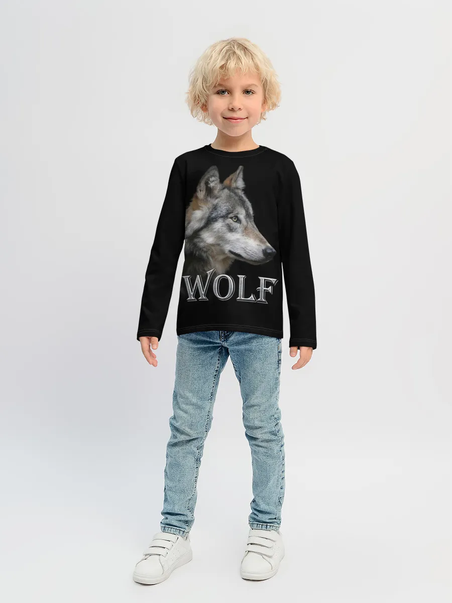 Детский лонгслив / Wolf