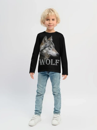 Детский лонгслив / Wolf