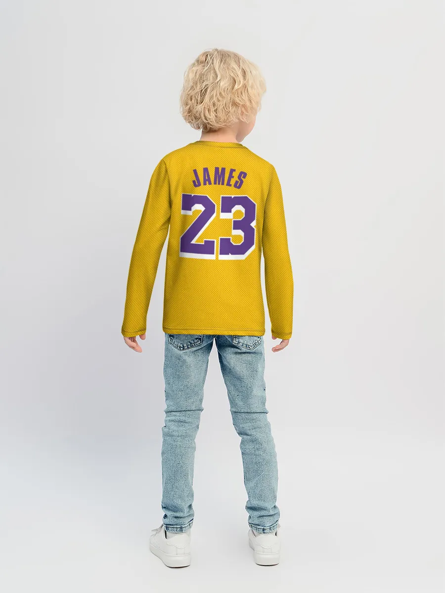 Детский лонгслив / James 18-19 LA Lakers home